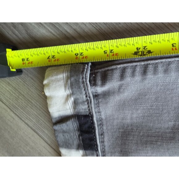 Talbots Womens Size 8 Gray Jeans With Plaid Cuffs - Picture 5 of 5